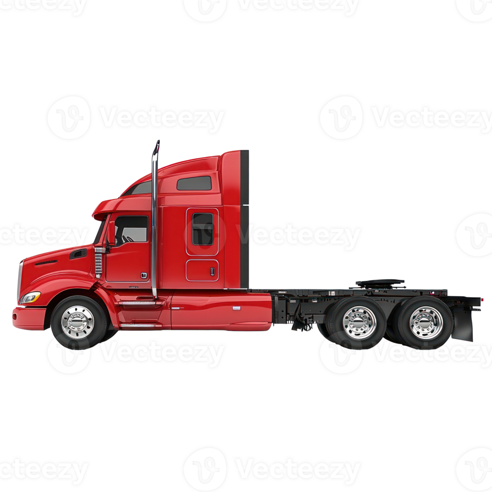 3d Semi-Truck isolate on transparency background png
