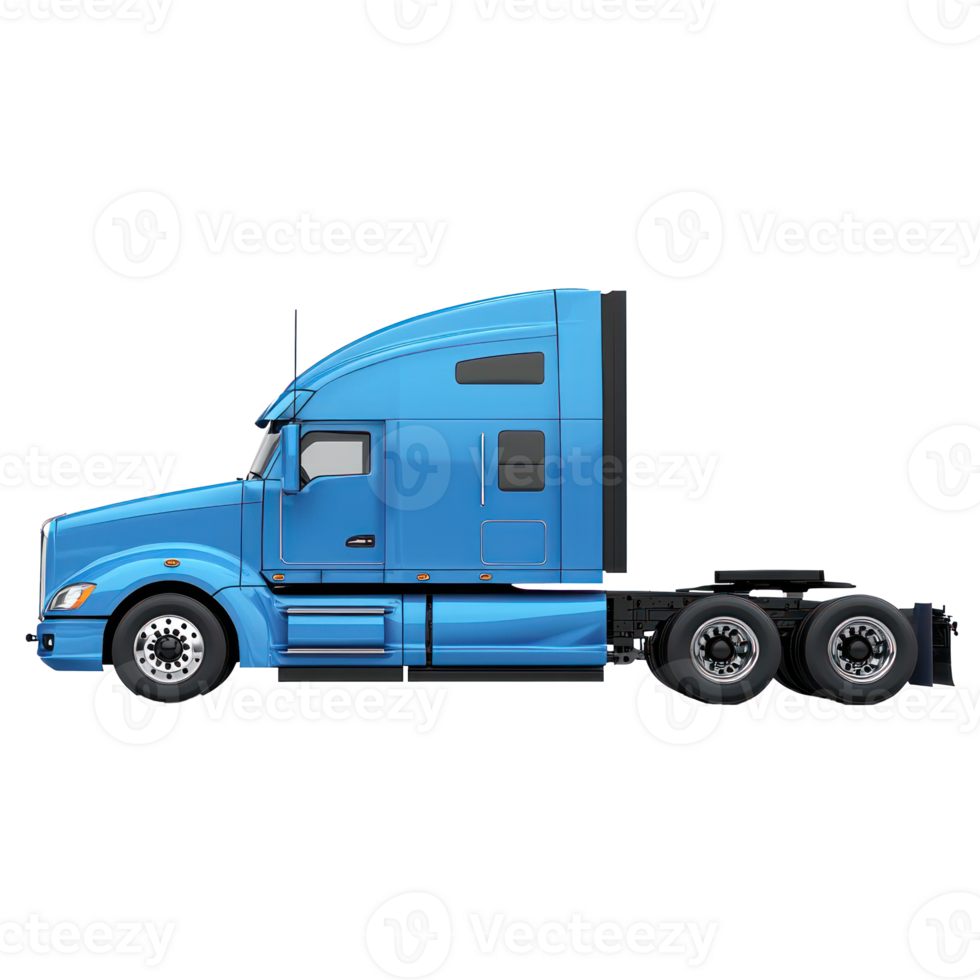 3d Semi-Truck isolate on transparency background png