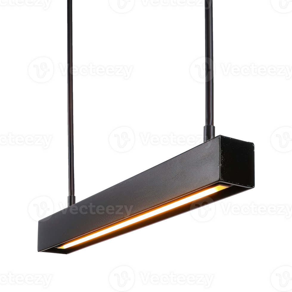 Linear Pendant Light isolate on transparency background png