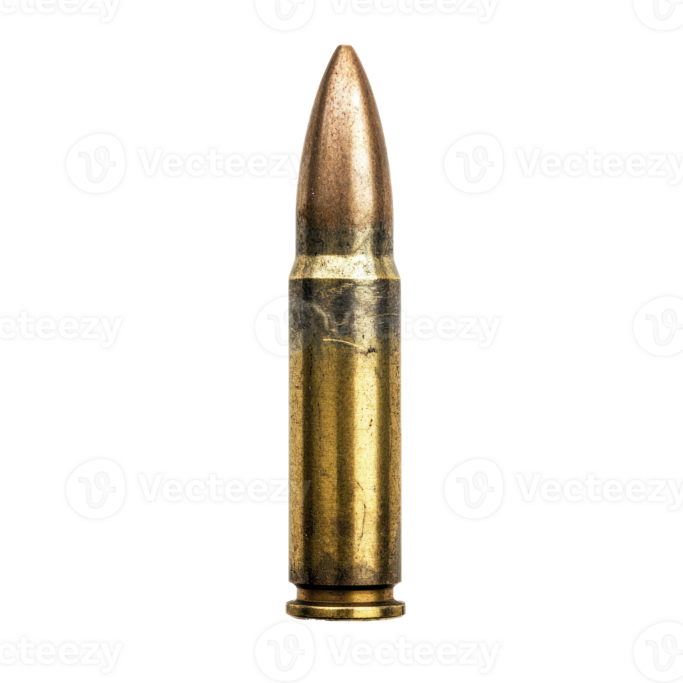 Bullet front view isolate on transparency background png