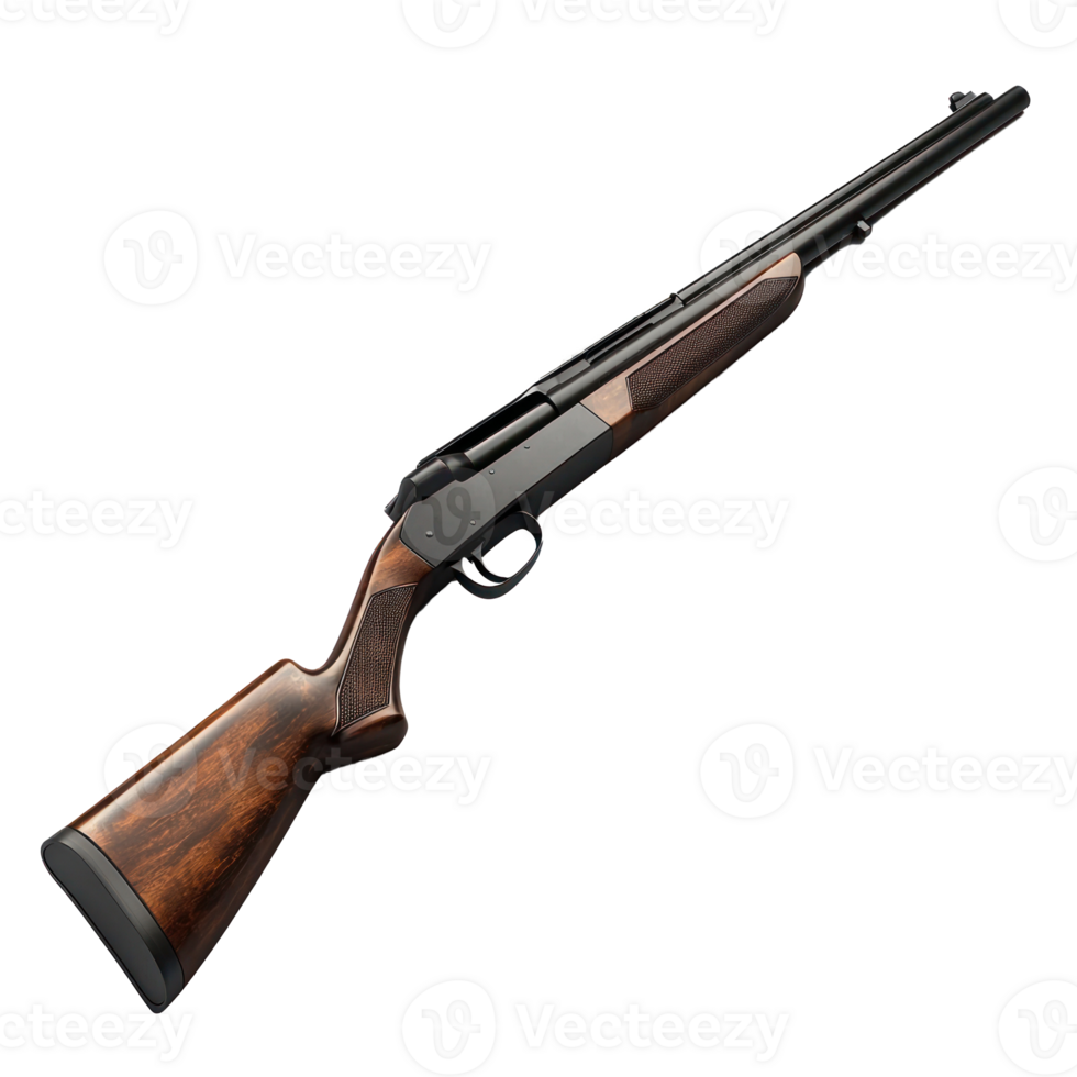 3D Shotgun isolate on transparency background png