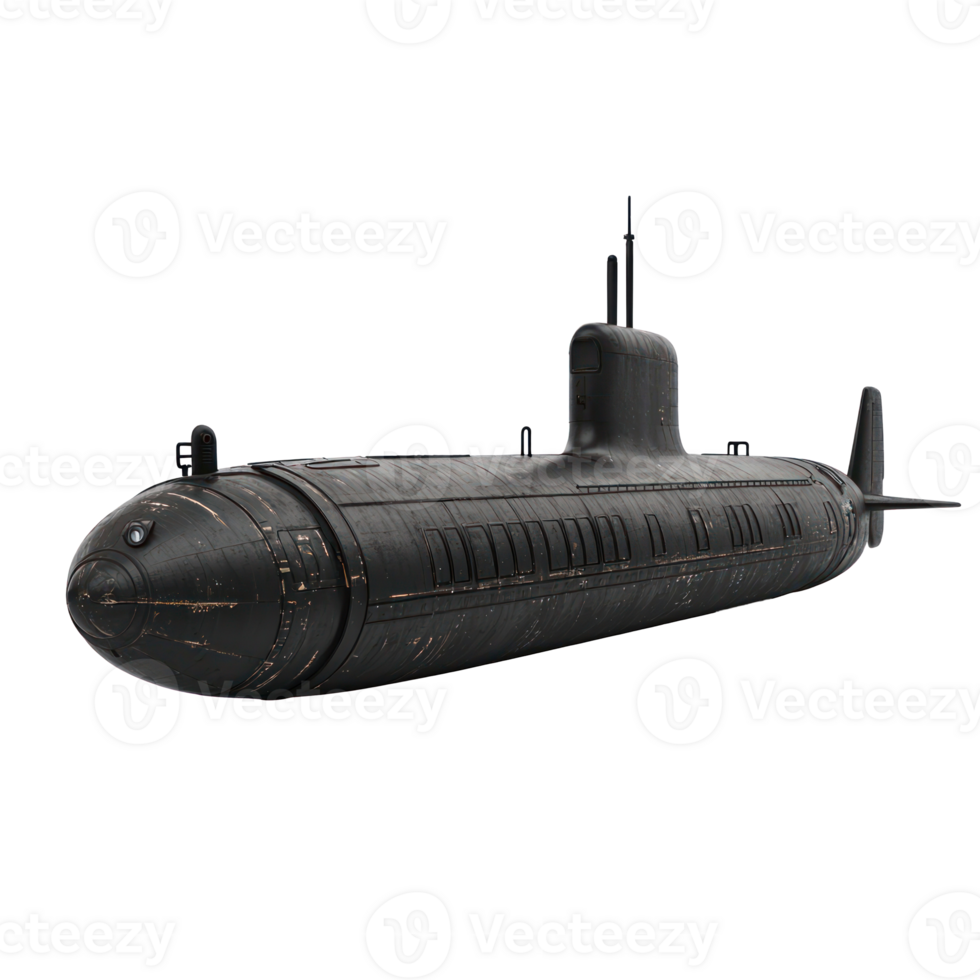 Submarine isolate on transparency background png