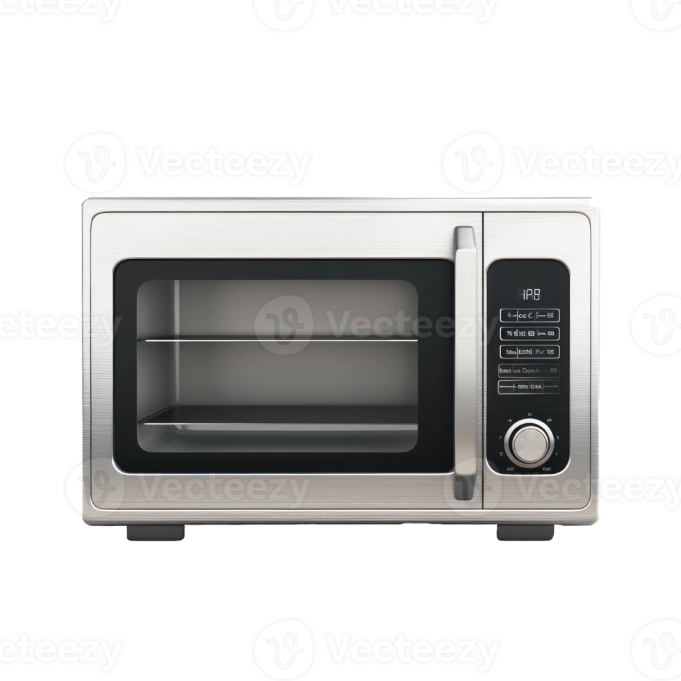 Microwave Oven front view full length isolate on transparency background png