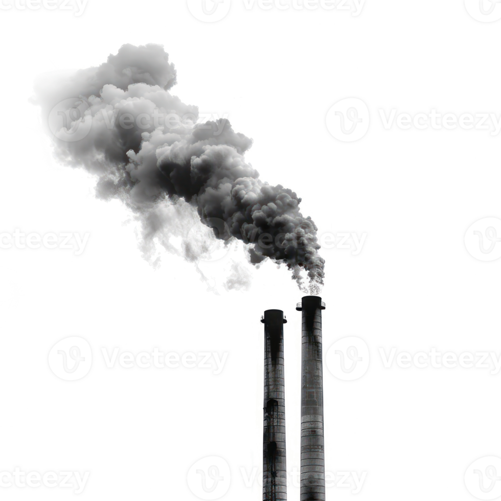 Chimneys and Smoke isolate on transparency background png