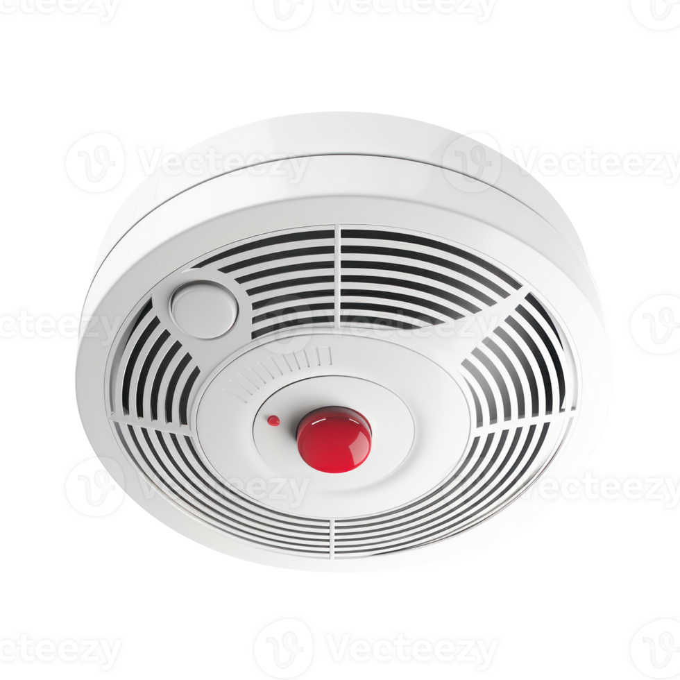 Smoke Detector front view full length isolate on transparency background png