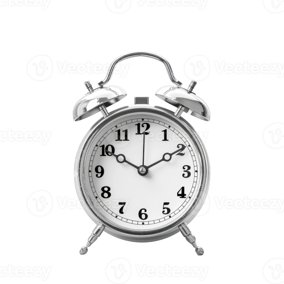 Alarm Clock side view full length isolate on transparency background png