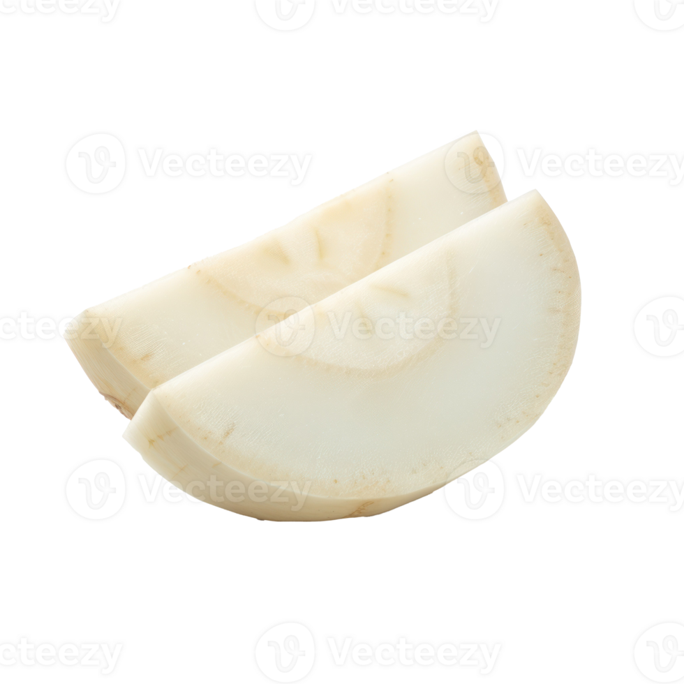 Daikon portion isolate on transparency background png