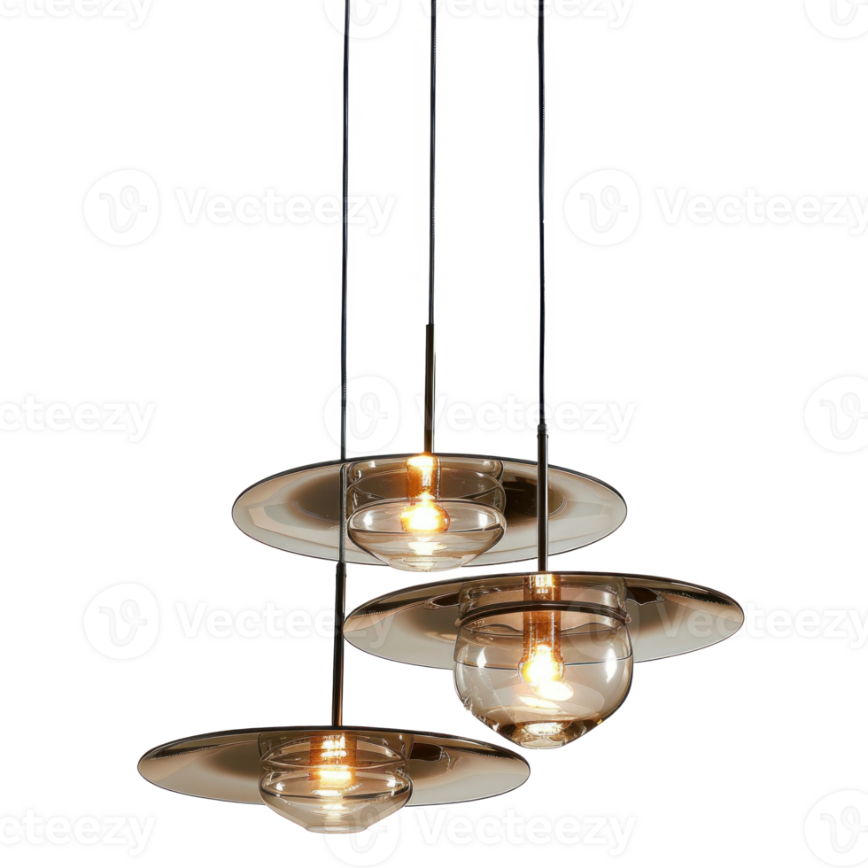 Disc Pendant Lights isolate on transparency background png