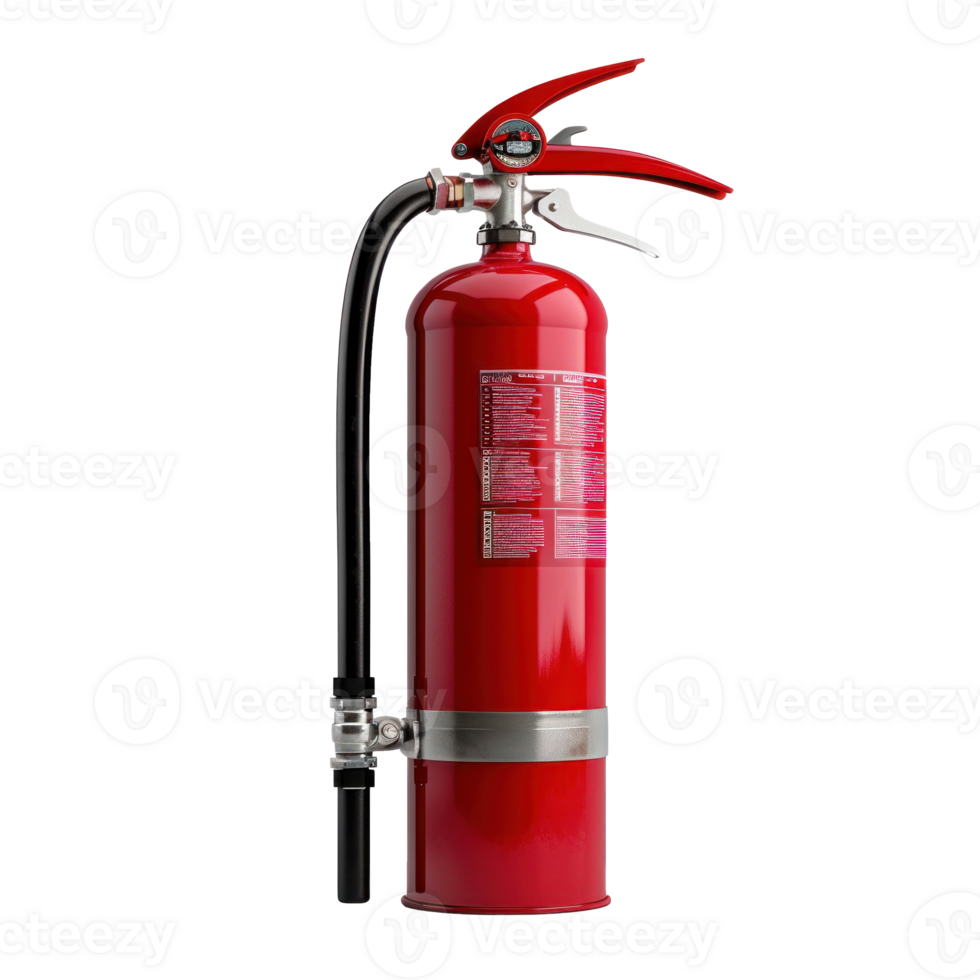Fire Extinguisher side view full length isolate on transparency background png