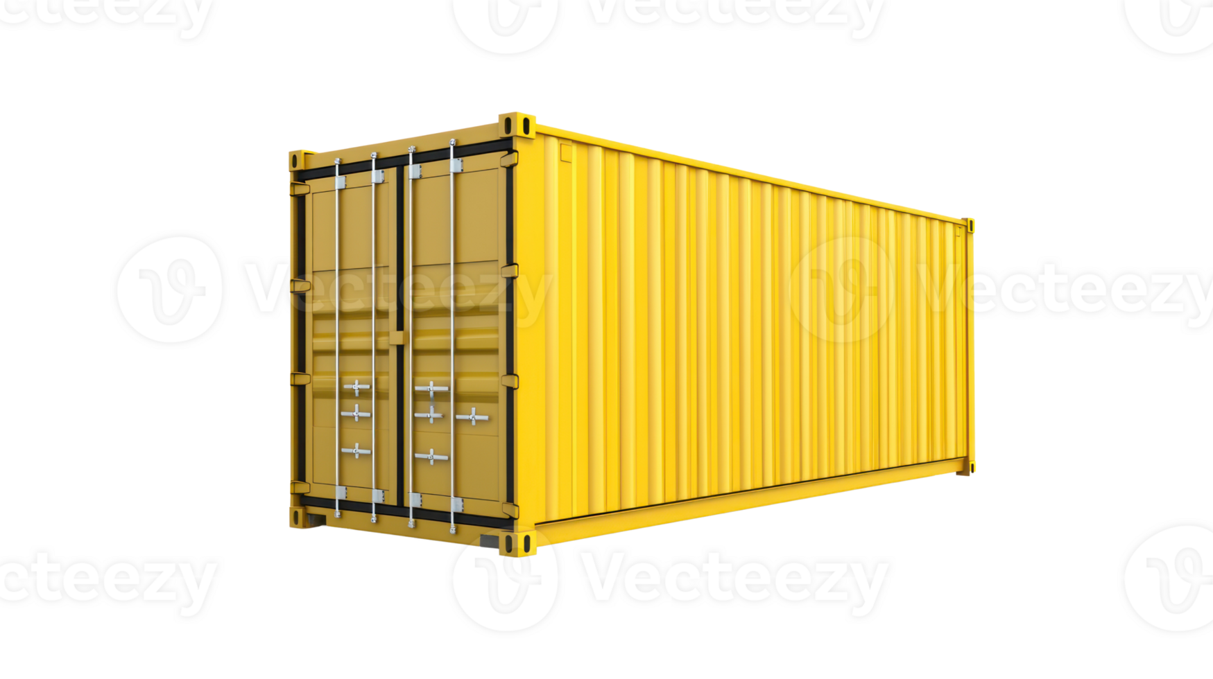 3D Logistic Container isolate on transparency background png