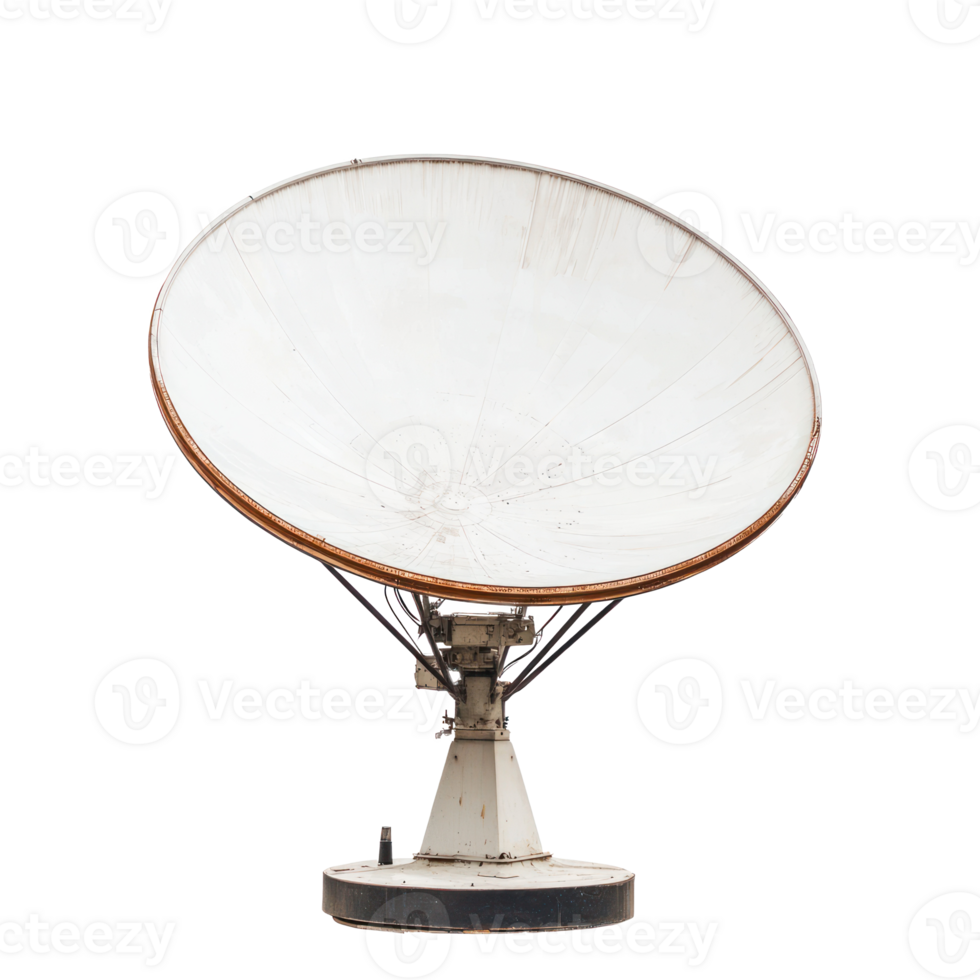Satellite dish isolate on transparency background png