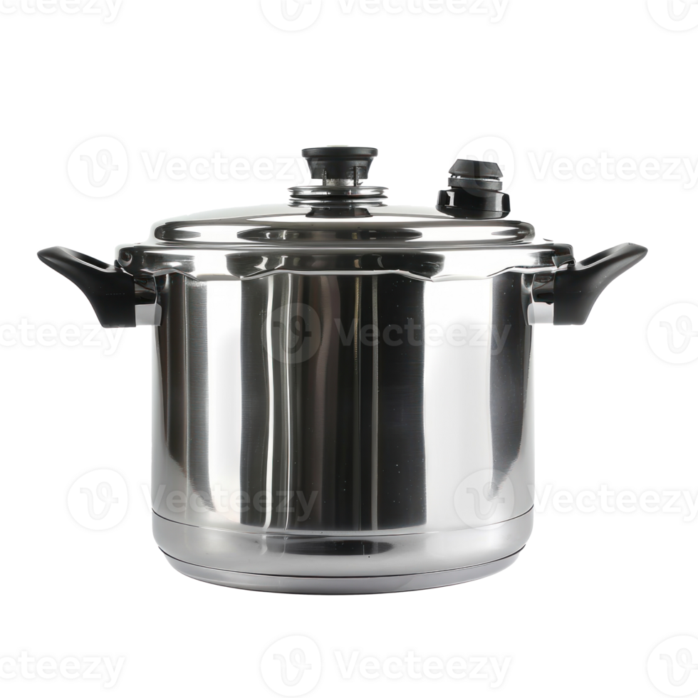 Pressure Cooker front view full length isolate on transparency background png