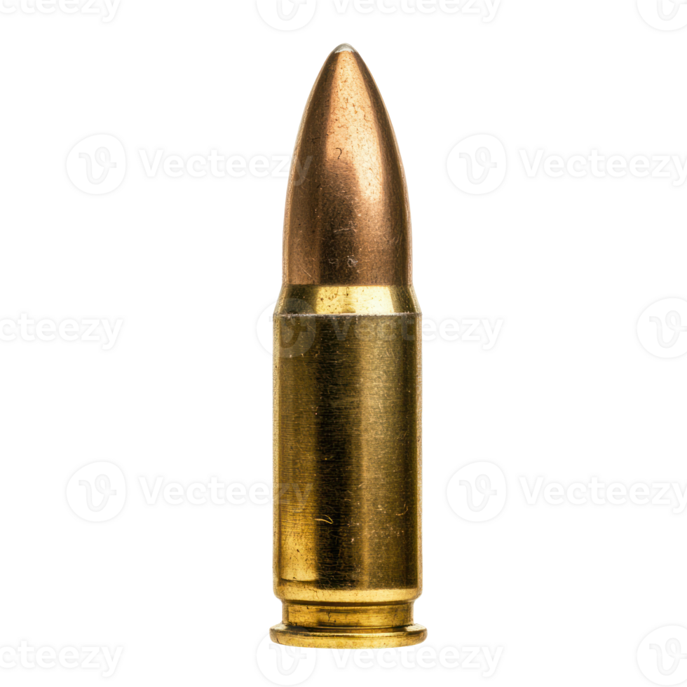 Bullet front view isolate on transparency background png