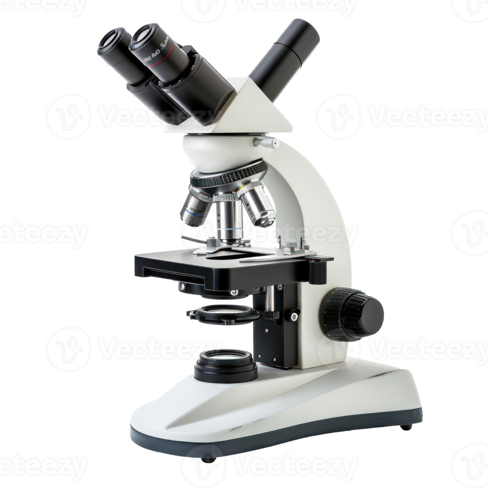 Modern Microscope isolate on transparency background png