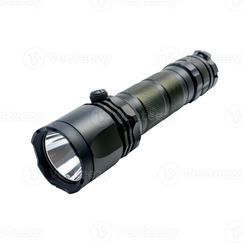Flashlight side view full length isolate on transparency background png