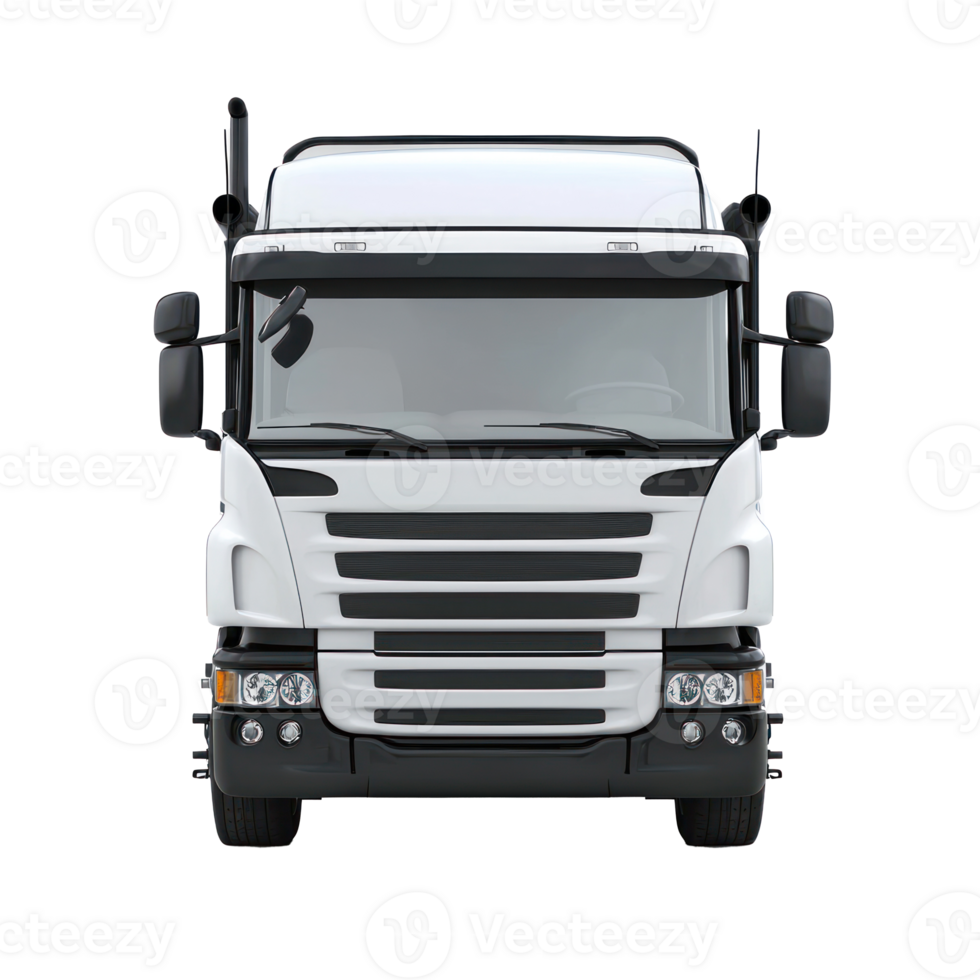 3d Tank Truck front view isolate on transparency background png