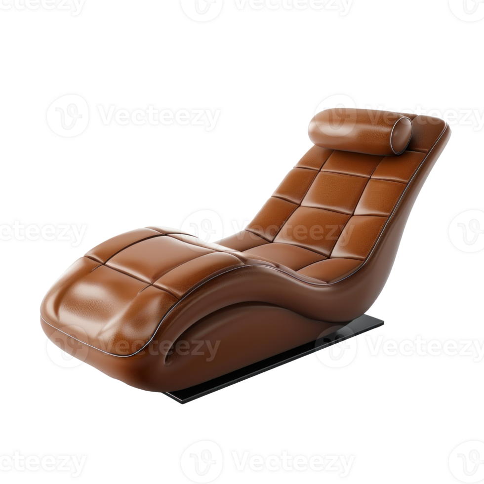 Chaise Lounge front view full length isolate on transparency background png