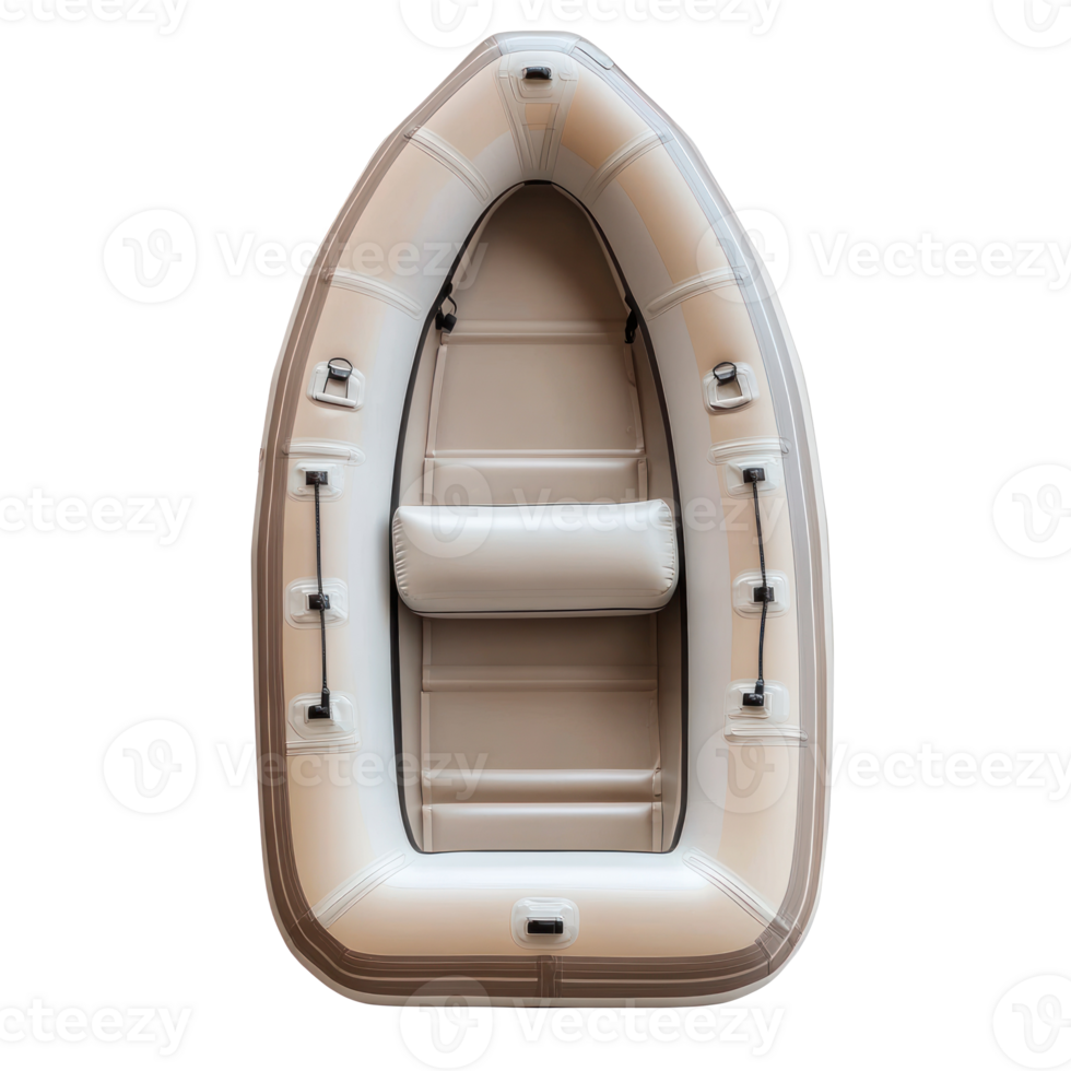inflatable Boat top view isolate on transparency background png