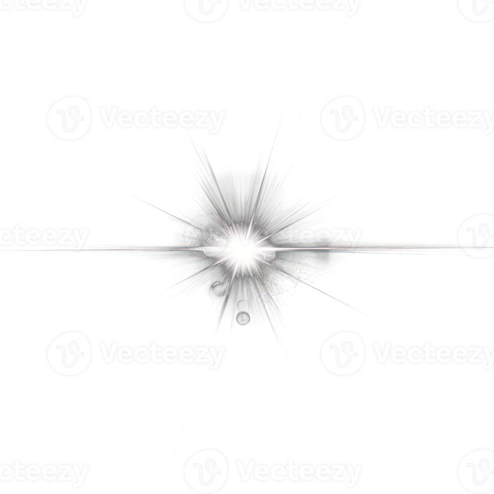 Lens Flare on transparency background png
