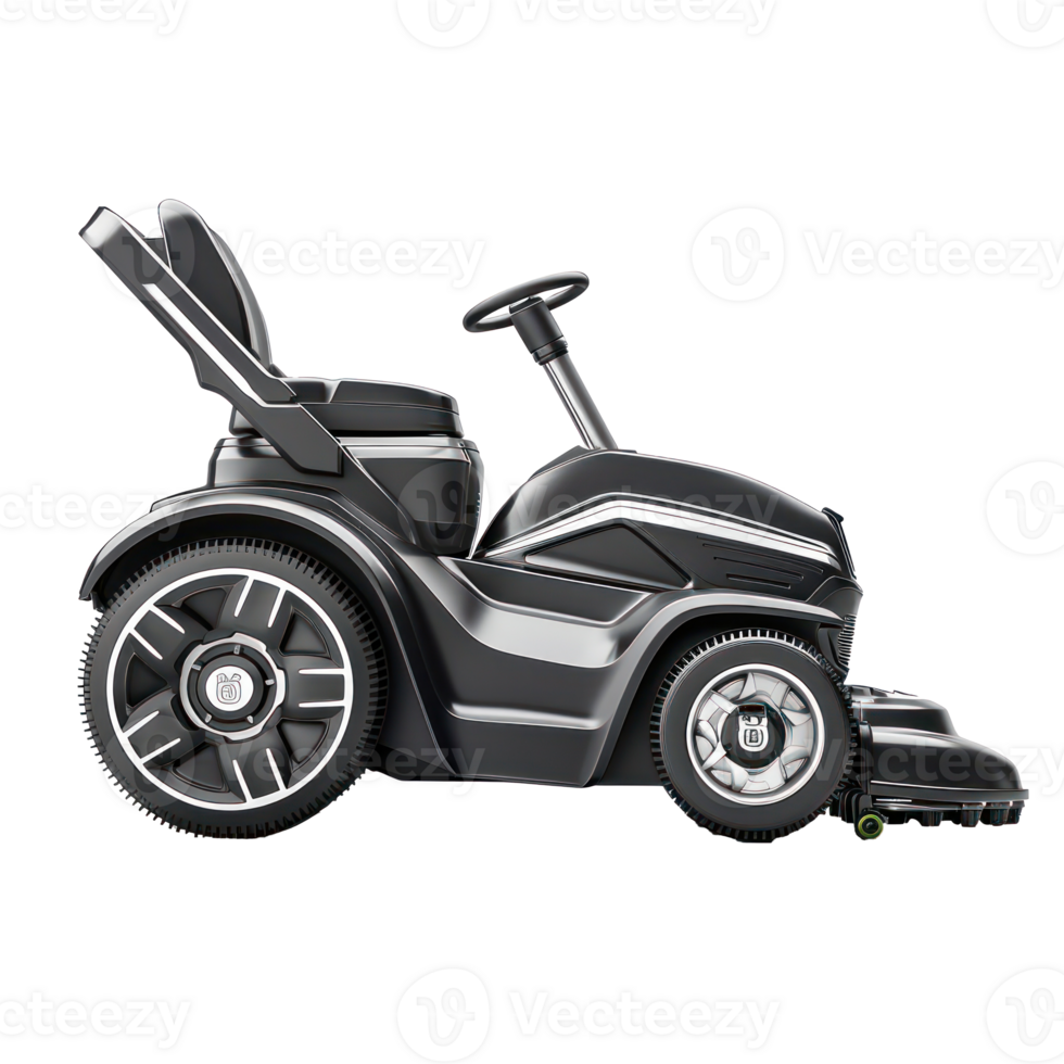 Modern Lawn mower side view isolate on transparency background png