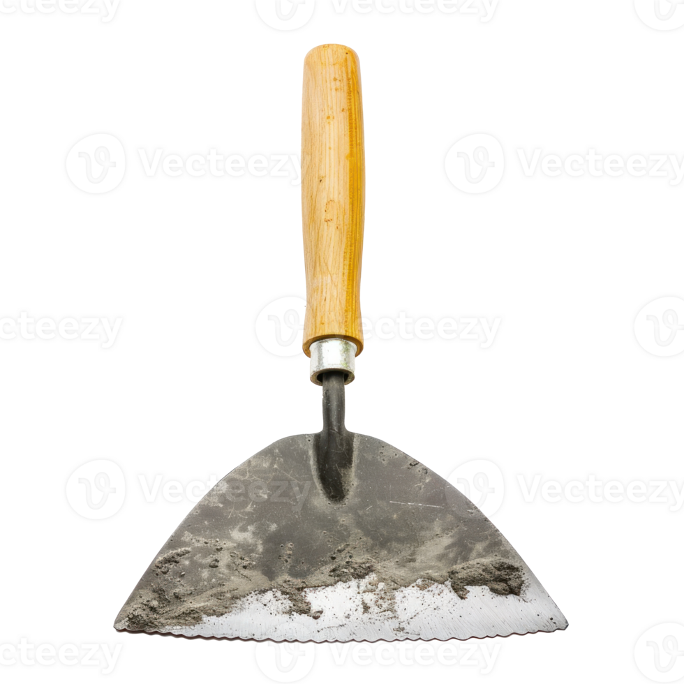 Construction Trowel front view full length isolate on transparency background png