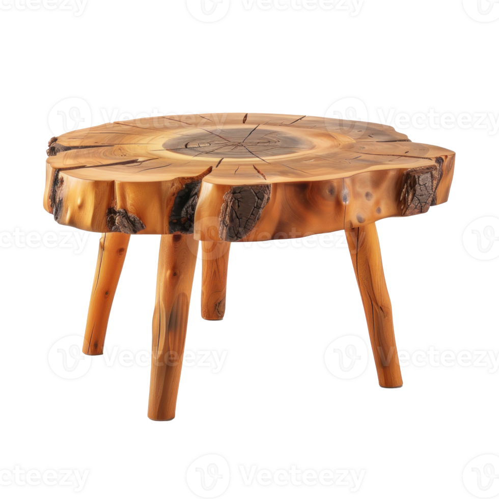 Coffee Table front view full length isolate on transparency background png