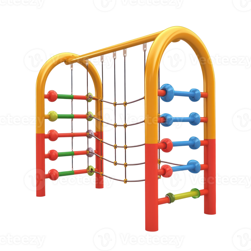 3d Monkey Bars playground isolate on transparency background png
