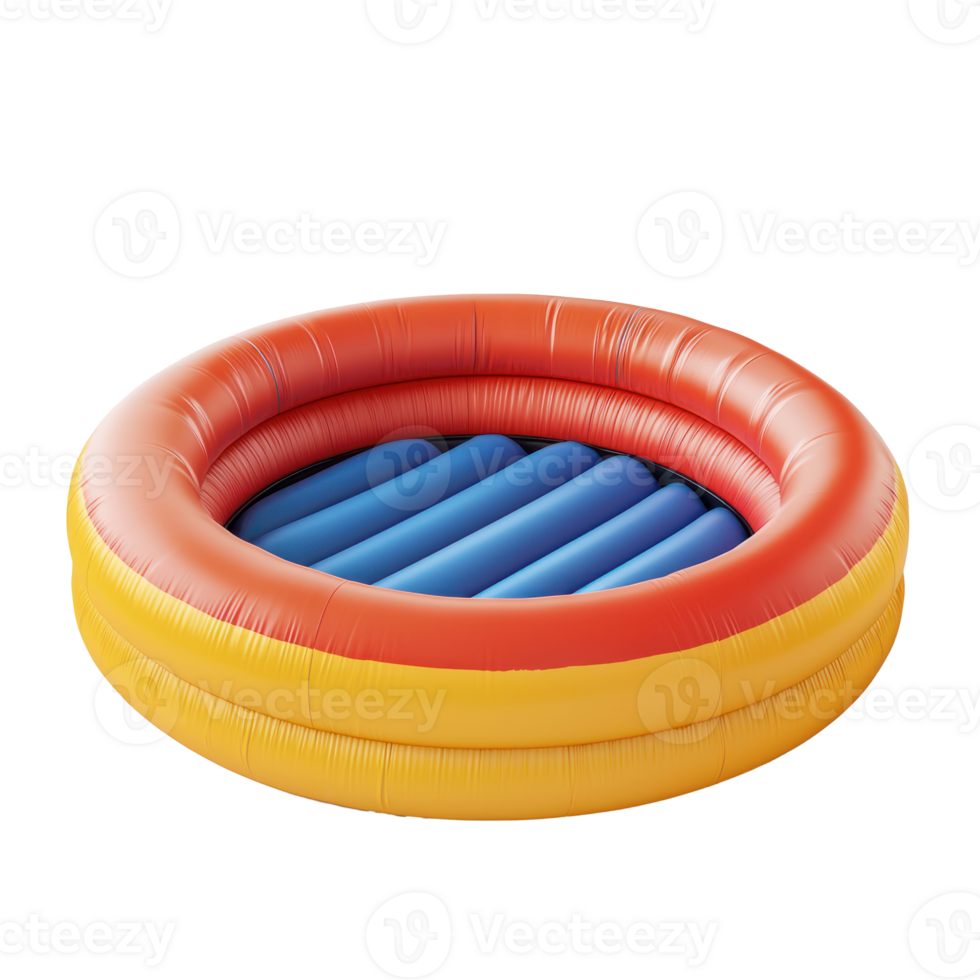 3D Inflatable Trampolines isolate on transparency background png