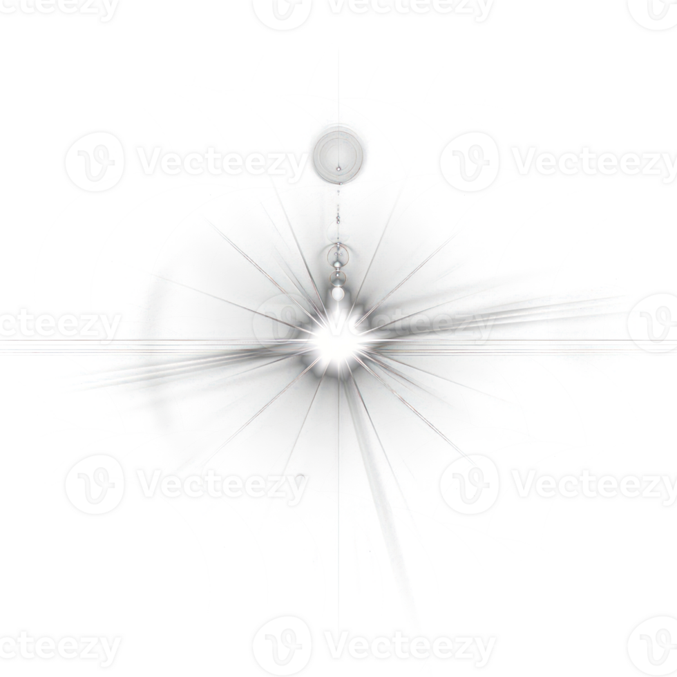Lens Flare on transparency background png