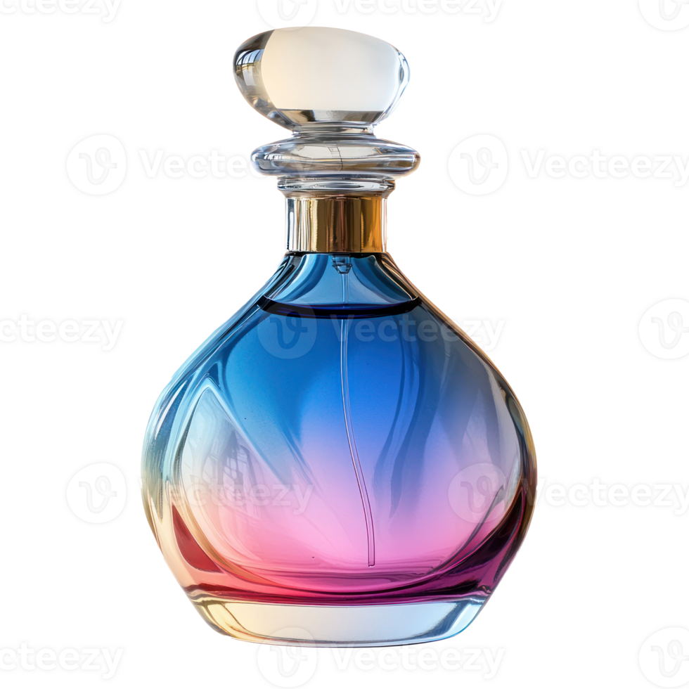 Perfume Bottle side view isolate on transparency background png