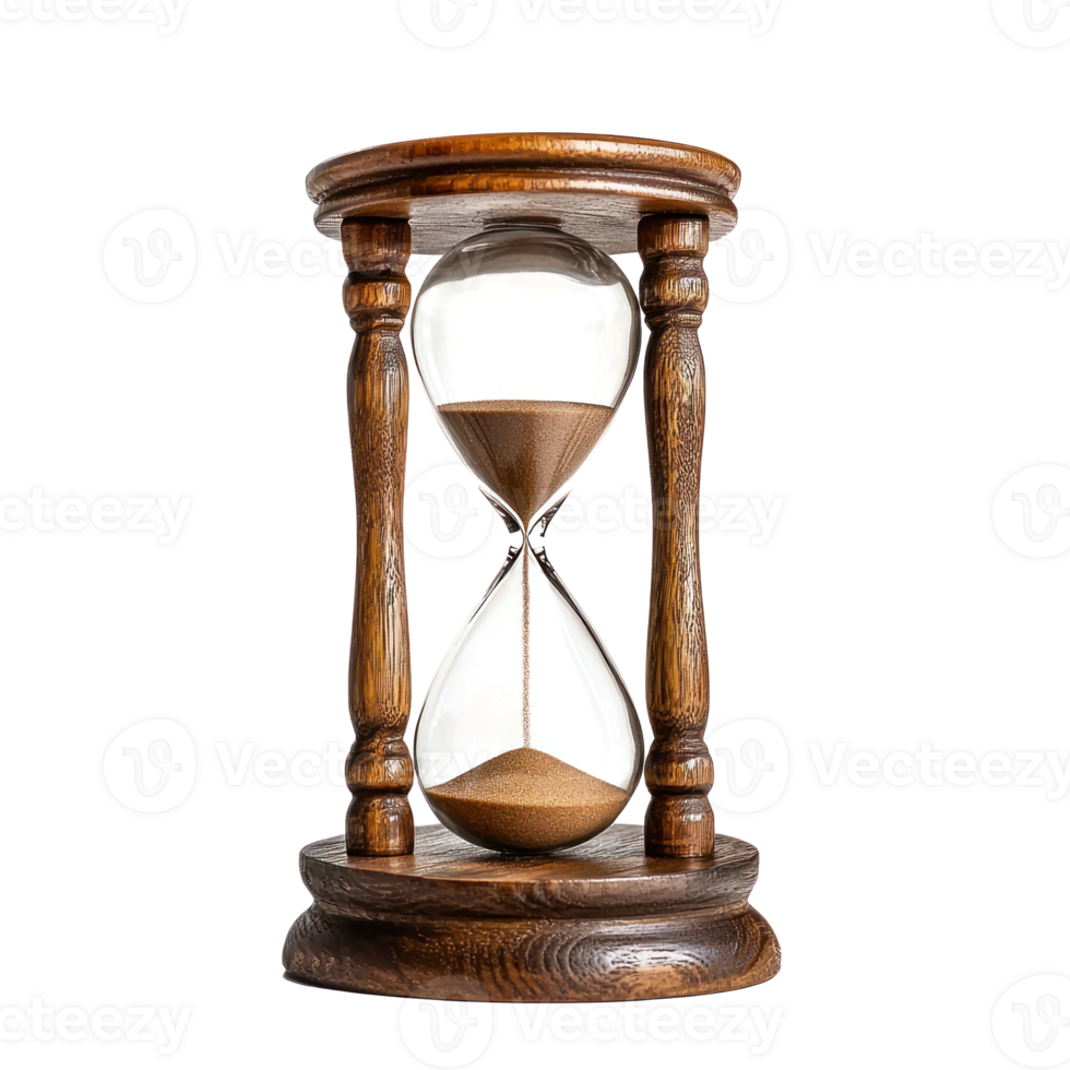 leeren Sanduhr isolieren auf Transparenz Hintergrund png