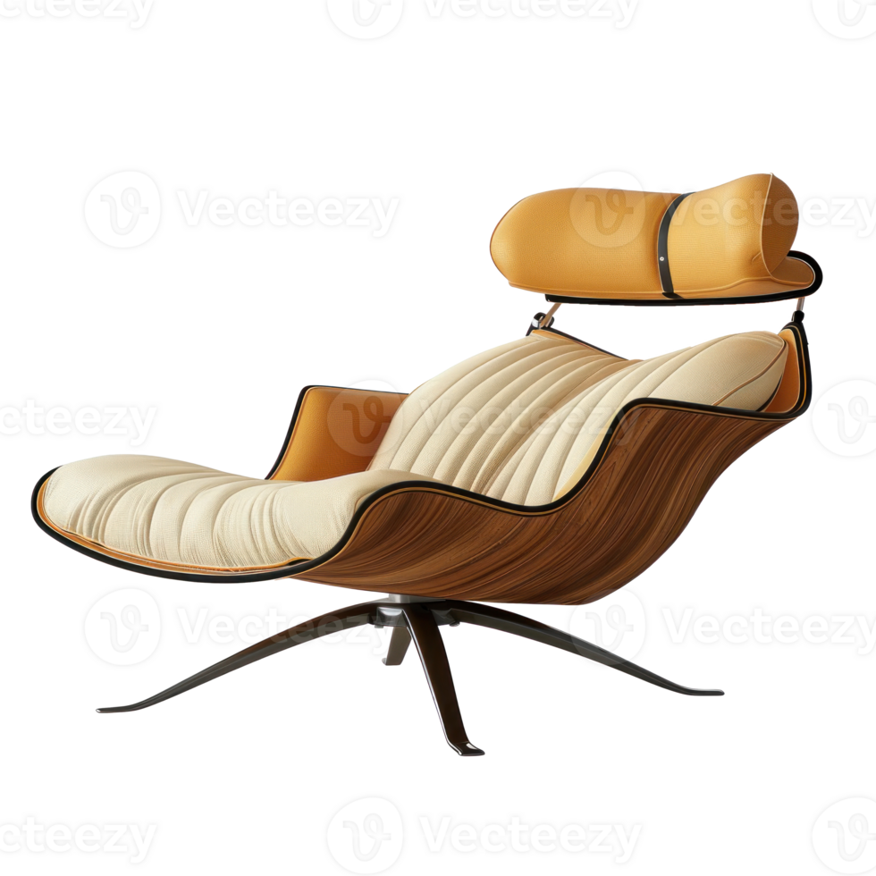 Chaise Lounge side view full length isolate on transparency background png