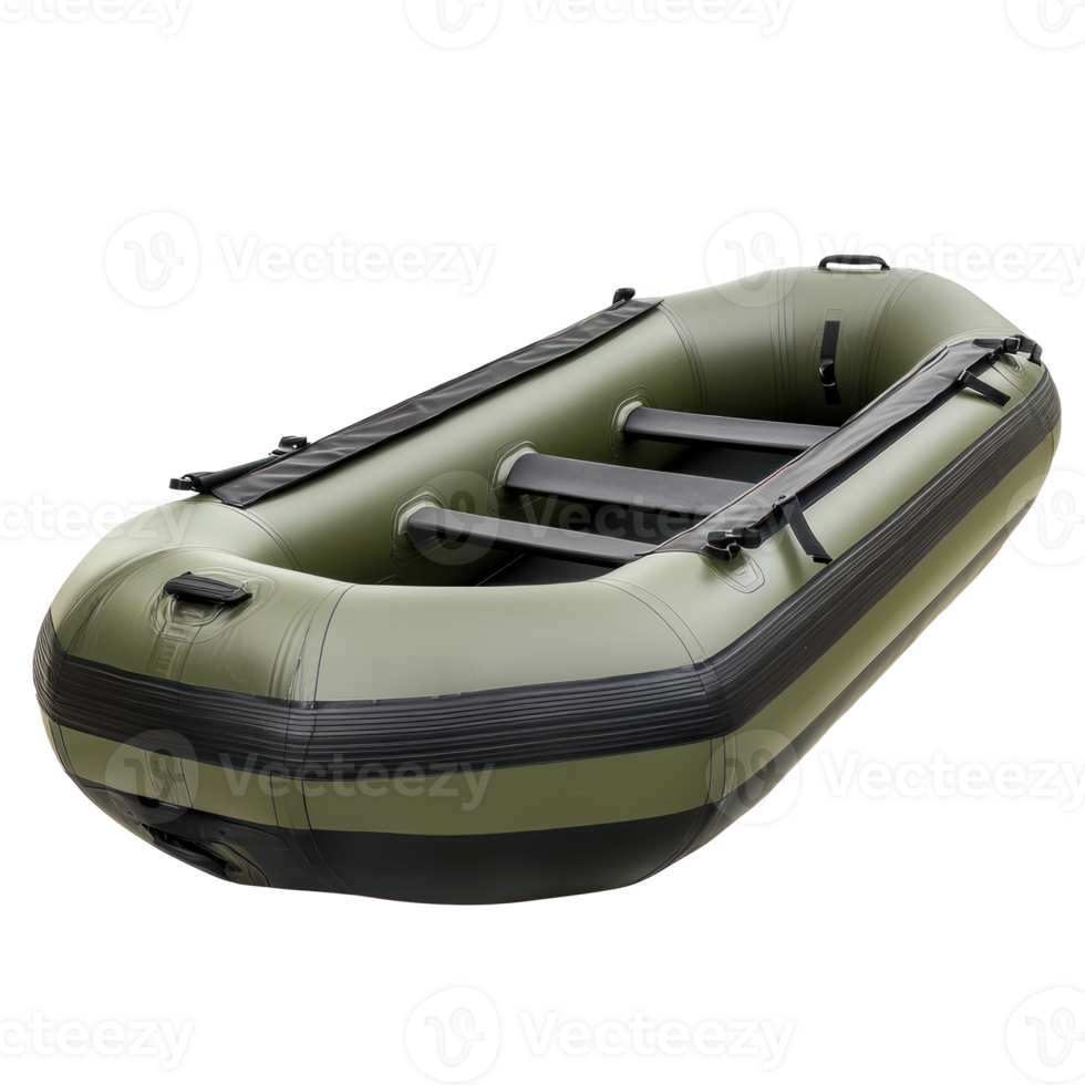 inflatable Boat side view isolate on transparency background png