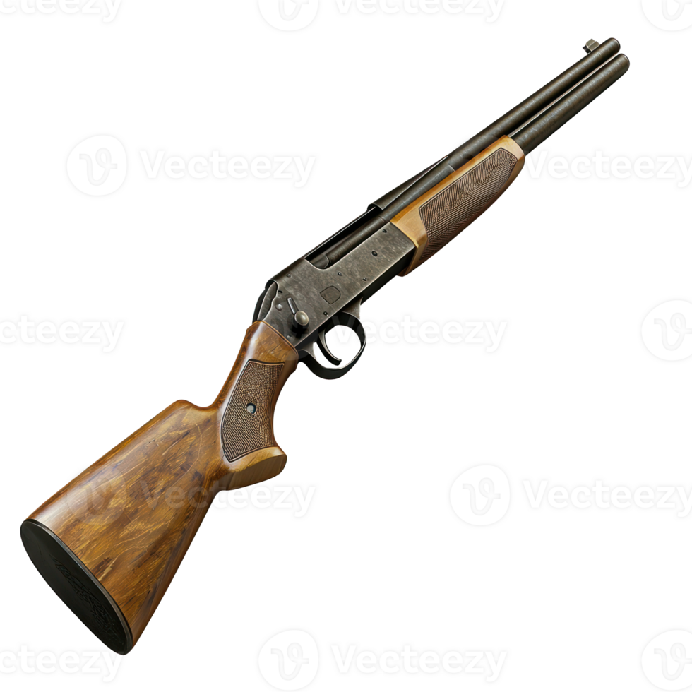 3D Shotgun isolate on transparency background png
