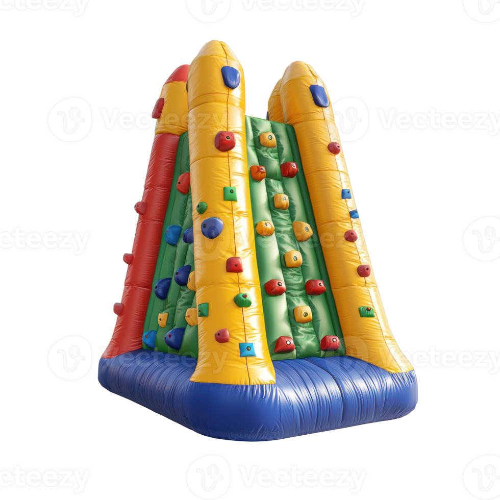 3D Inflatable Climbing Towers isolate on transparency background png
