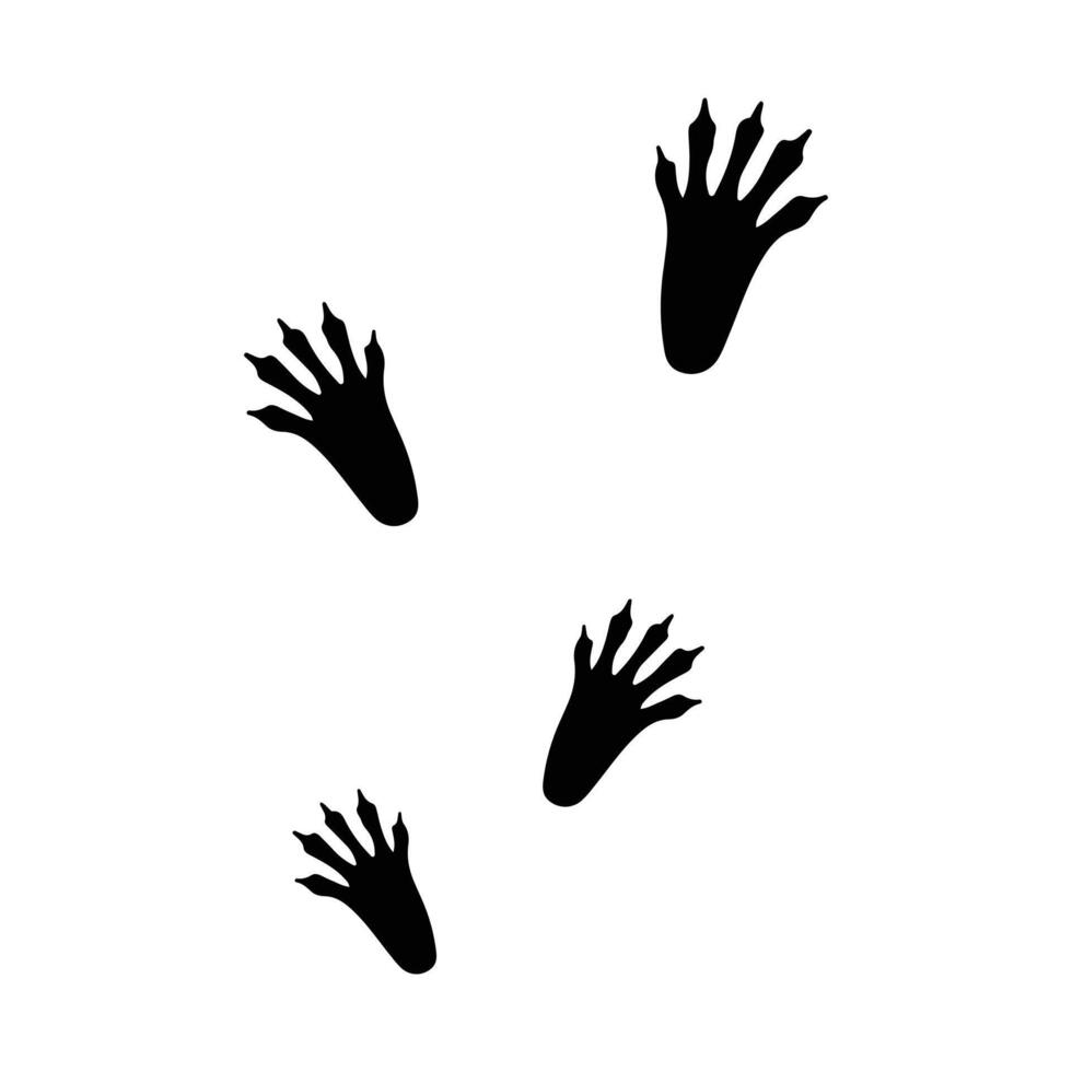hedgehog footprints images vector