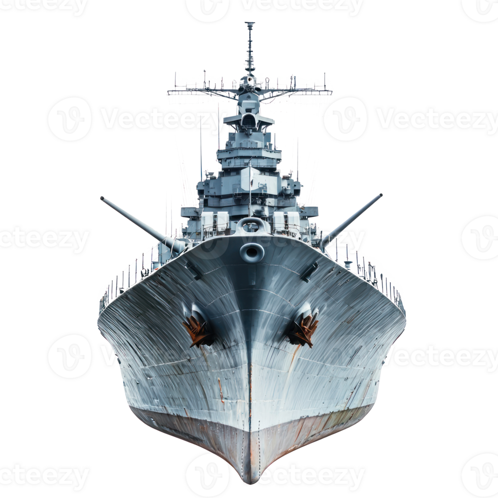 Battleship isolate on transparency background png