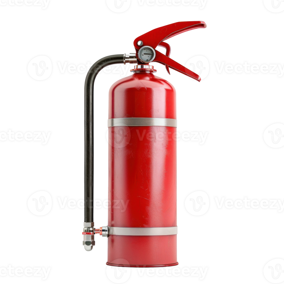 Fire Extinguisher side view full length isolate on transparency background png