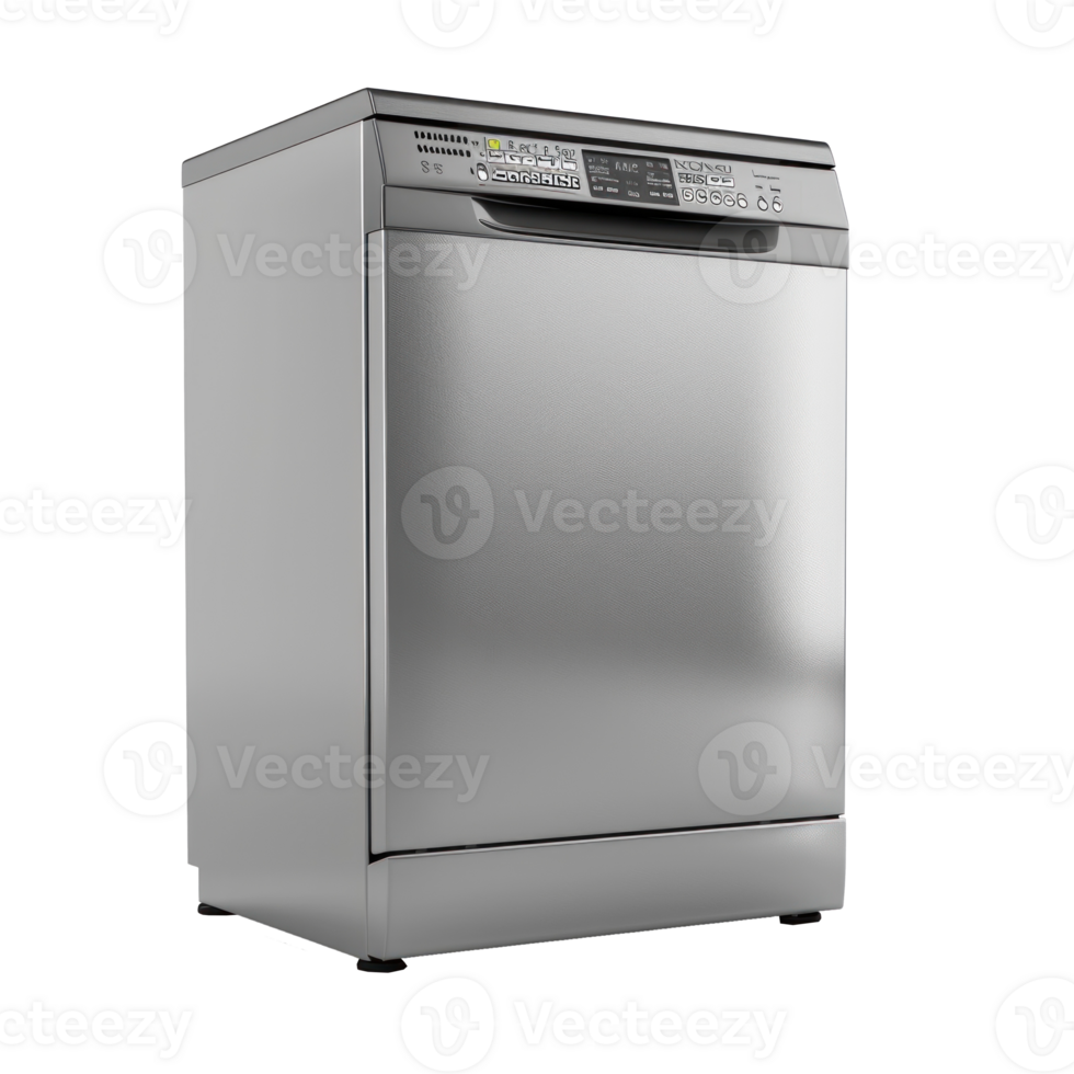 Dishwasher side view full length isolate on transparency background png