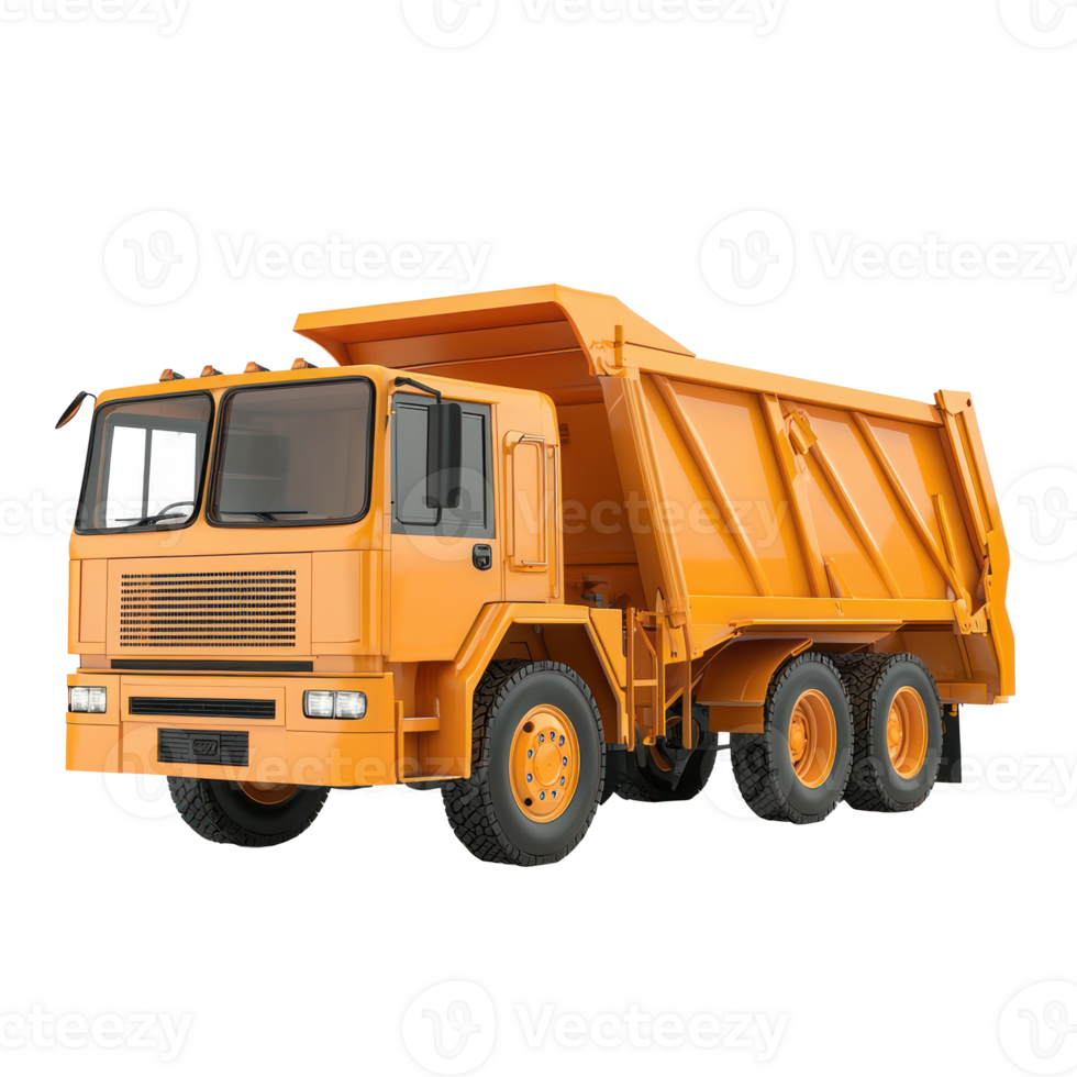 3d Garbage Truck isolate on transparency background png