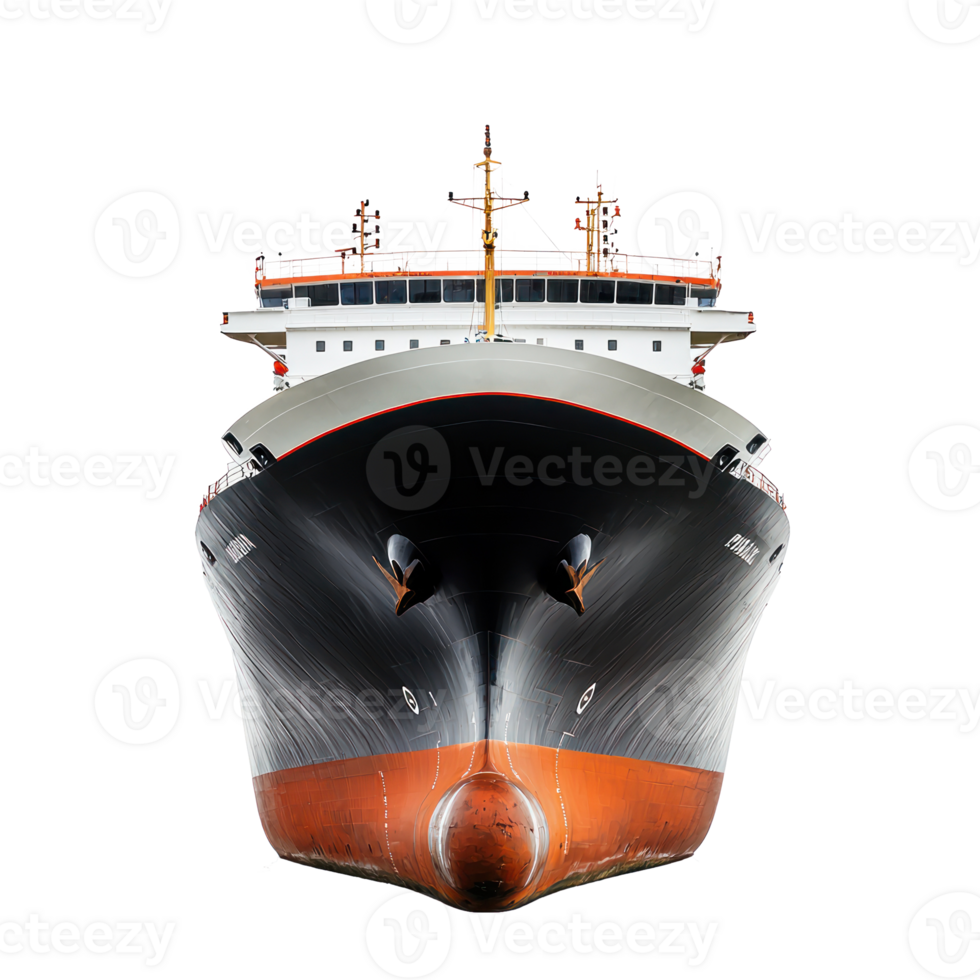 Ship front view isolate on transparency background png