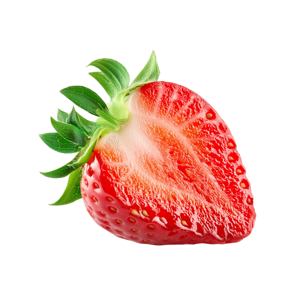 Sliced Strawberry on transparent background png