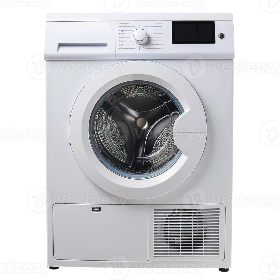 Dryer front view full length isolate on transparency background png