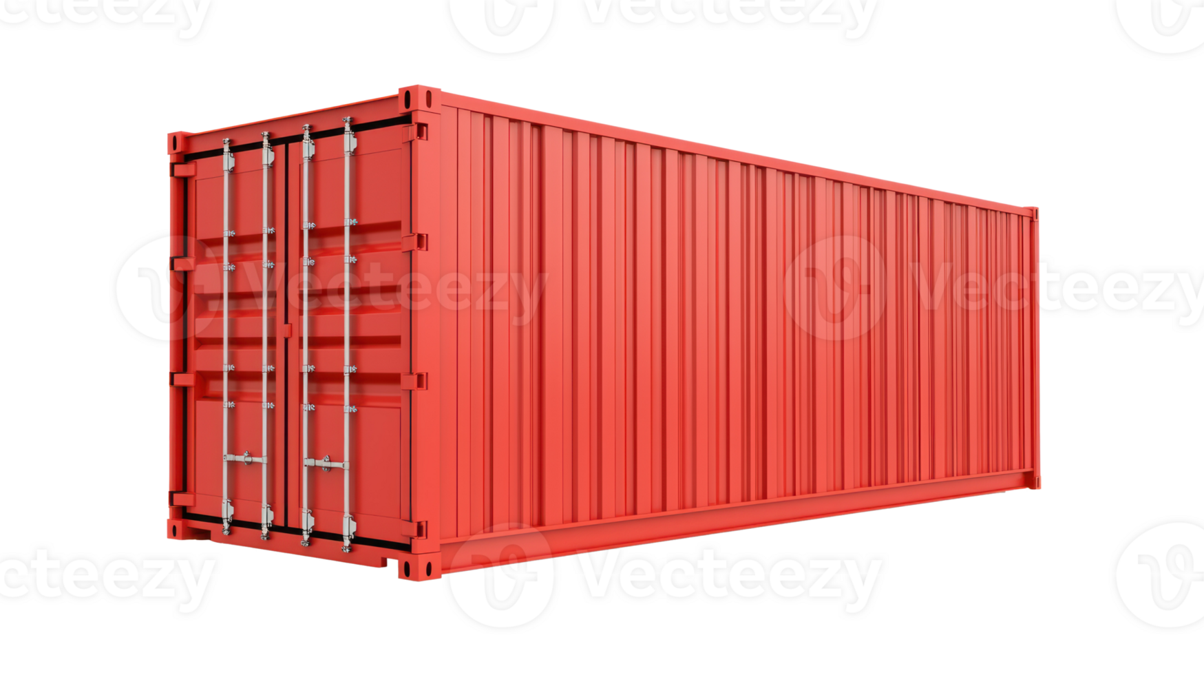 3D Logistic Container isolate on transparency background png