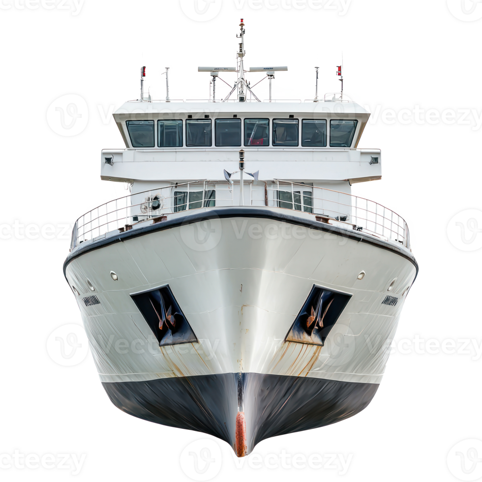 Ferry front view isolate on transparency background png