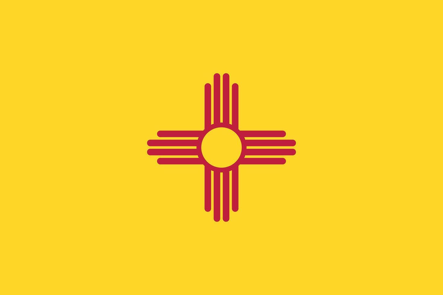 The flag of New Mexico vector