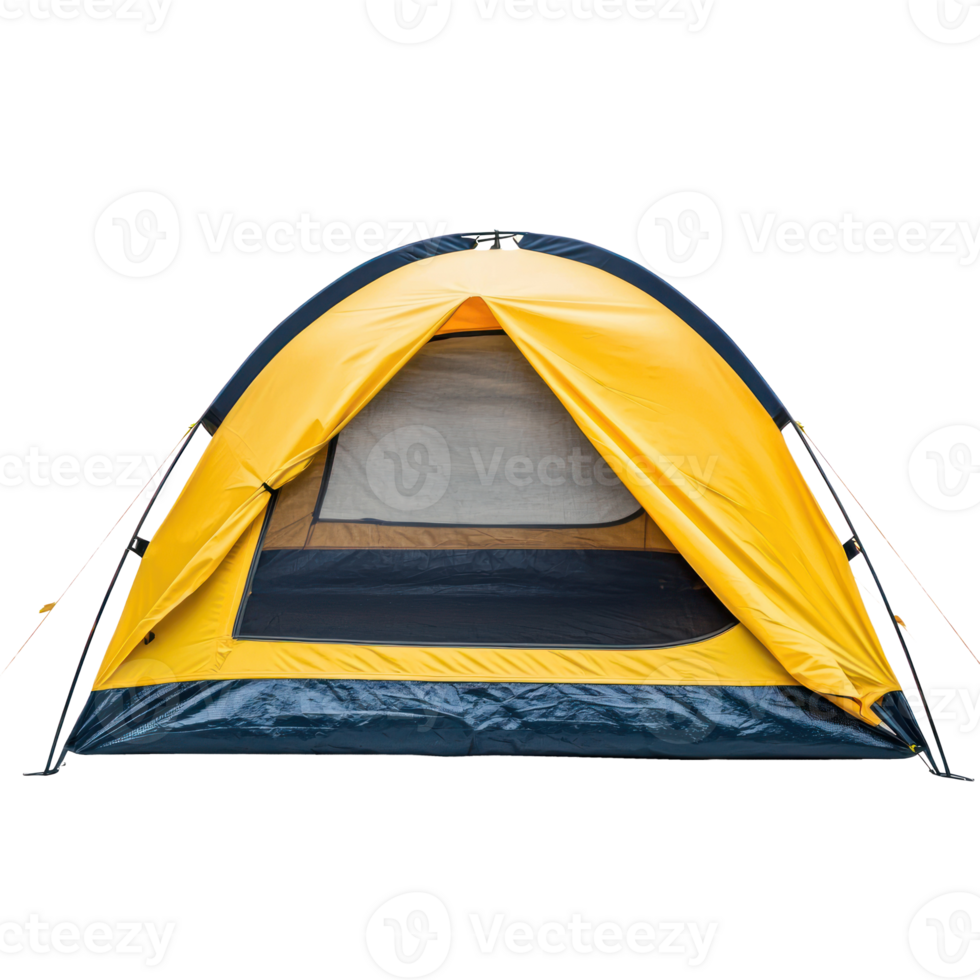 camping tent front view isolate on transparency background png