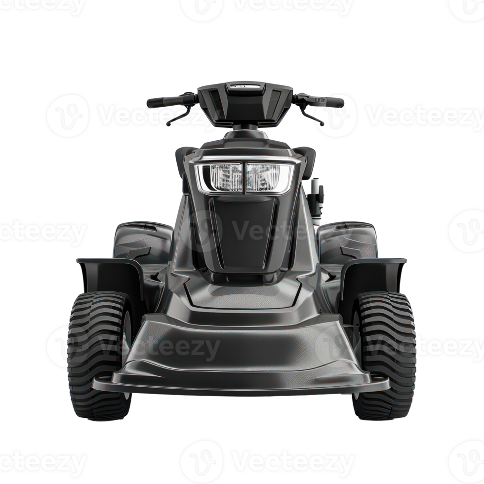 Modern Lawn mower front view isolate on transparency background png