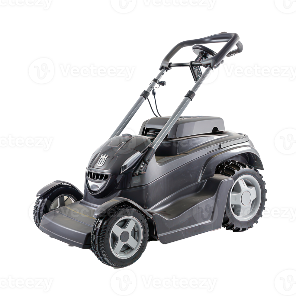 Modern Lawn mower side view isolate on transparency background png