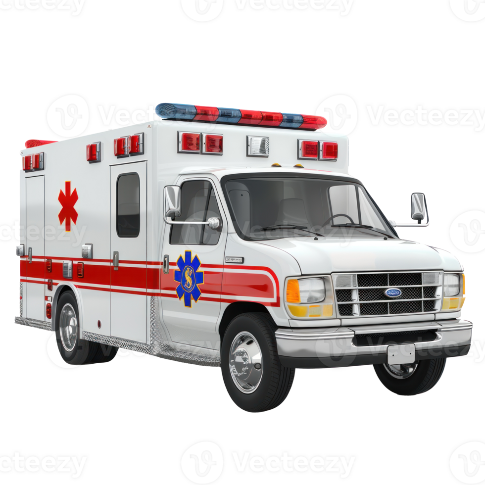 ambulance car isolate on transparency background png